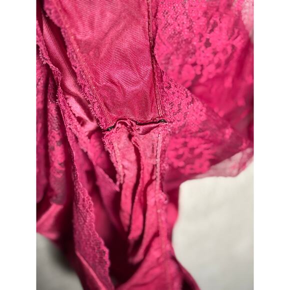 Vintage Vanity Fair Pink Lace Mesh Teddy Womens Size 34‎ - Picture 5 of 6